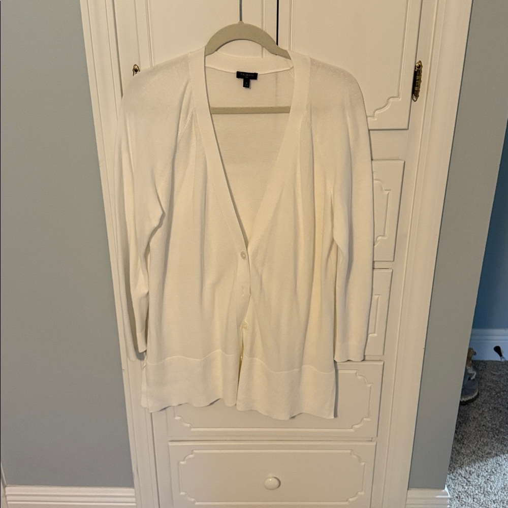 Talbots Classic White Sweater